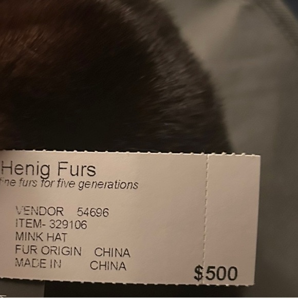 New With Tags, Brown Mink Fur Hat - Picture 3 of 6